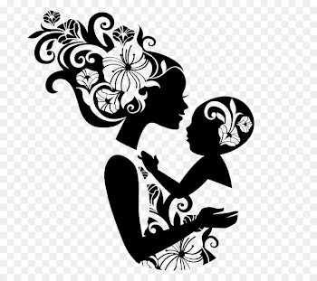 Vector graphics Floral Illustrations Babywearing Silhouette - silhouette 