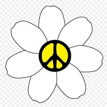 Vector graphics Peace symbols Clip art Love Illustration - blue daisy 