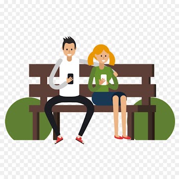 Vector graphics Television Image Design - cartoon park bench 
