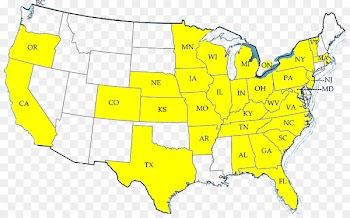 Vector graphics Texas Map U.S. state Illinois - map 