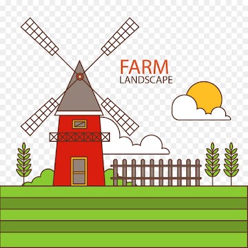 Vector graphics Windmill Image Design - farm wind mill 