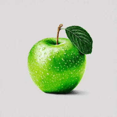 Vector Green Apple Illustration Vector Green Apple Illustration