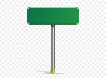 Vector green road sign 