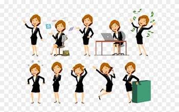 Vector Group Image - Business Woman Vector Characters