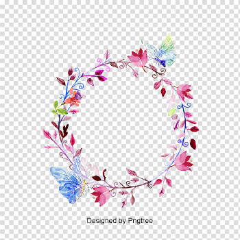 Vector Hand Painted Butterfly Label, Vector, Hand Painted ...