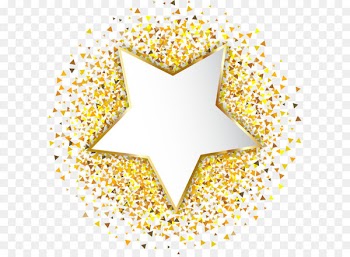 Vector hand painted gold stars 