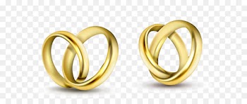 Vector hand-painted golden ring 