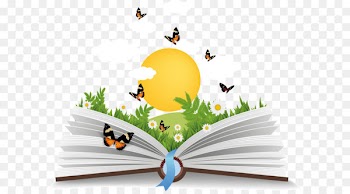 Vector hand-painted open book 