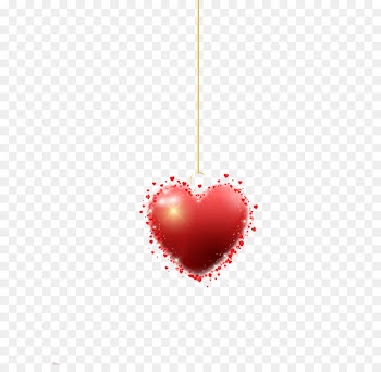 Vector hanging heart 