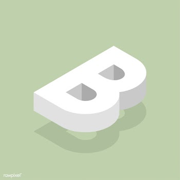 Vector icon of B letter | Free stock vector - 382644