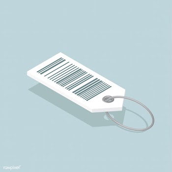 Vector icon of barcode tag | Free stock vector - 382623