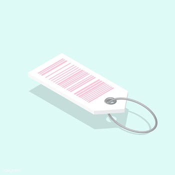 Vector icon of barcode tag | Free stock vector - 382624