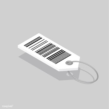 Vector icon of barcode tag | Free stock vector - 383197