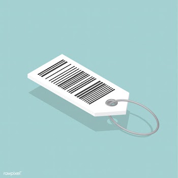 Vector icon of barcode tag | Free stock vector - 383312