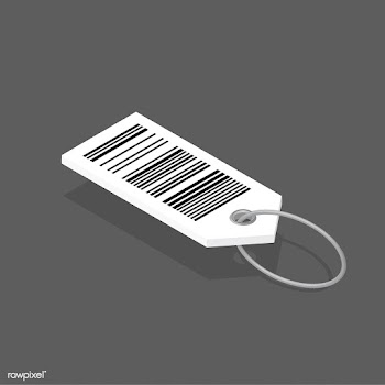 Vector icon of barcode tag | Free stock vector - 383393