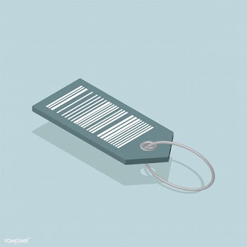 Vector icon of barcode tag | Free stock vector - 383419