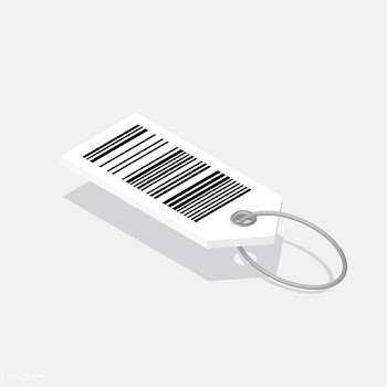 Vector icon of barcode tag | Free stock vector - 383445