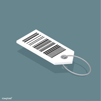 Vector icon of barcode tag | Free stock vector - 383458