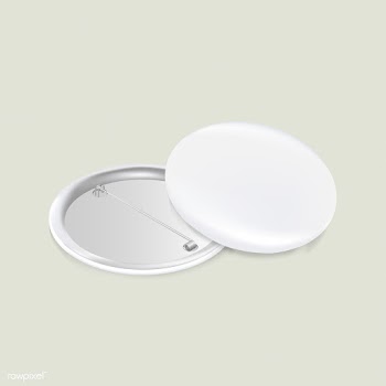 Vector icon of blank white badge | Free stock vector - 383237