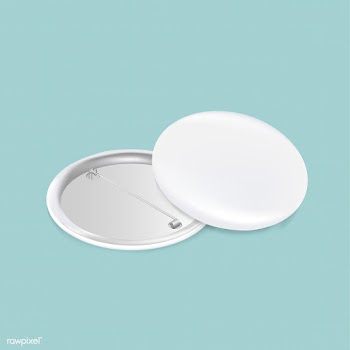 Vector icon of blank white badge | Free stock vector - 383314
