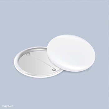 Vector icon of blank white badge | Free stock vector - 383319