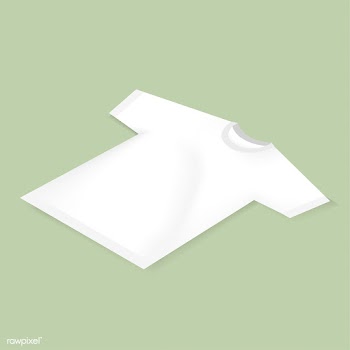 Vector icon of blank white tee mockup | Free stock vector - 382650