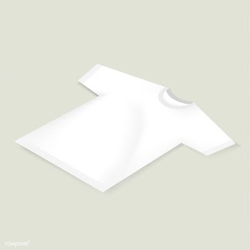 Vector icon of blank white tee mockup | Free stock vector - 382661