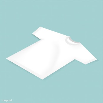 Vector icon of blank white tee mockup | Free stock vector - 382675