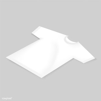Vector icon of blank white tee mockup | Free stock vector - 382742