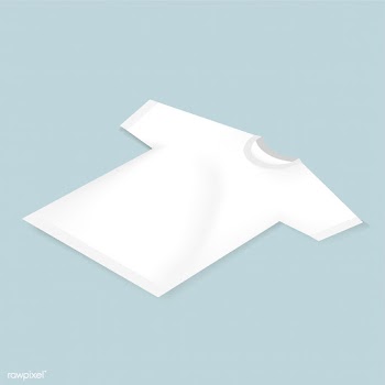 Vector icon of blank white tee mockup | Free stock vector - 383005