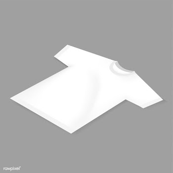 Vector icon of blank white tee mockup | Free stock vector - 383051