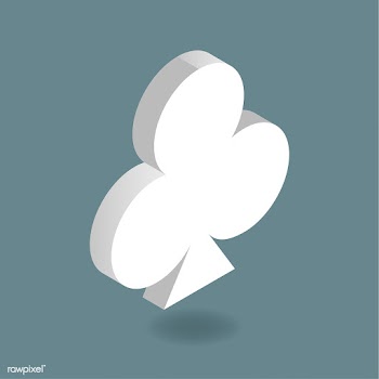Vector icon of clubs gambling card sign | Free stock vector - 382238
