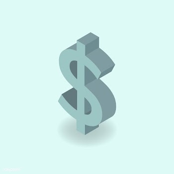 Vector icon of dollar sign icon | Free stock vector - 382718