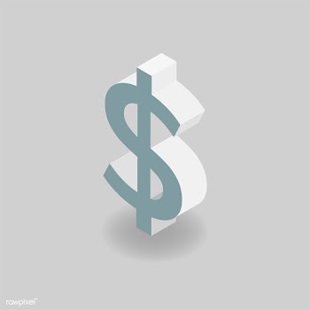 Vector icon of dollar sign icon | Free stock vector - 382727