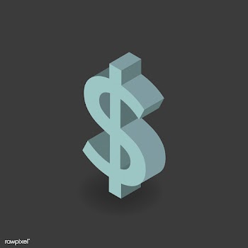 Vector icon of dollar sign icon | Free stock vector - 383180