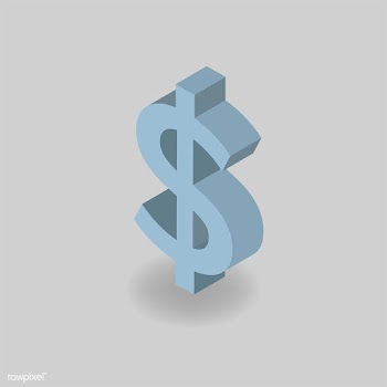 Vector icon of dollar sign icon | Free stock vector - 383215