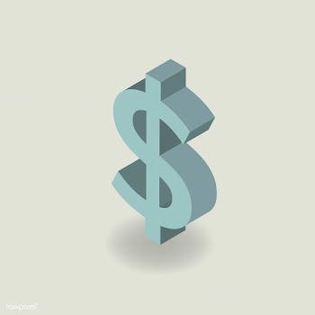 Vector icon of dollar sign icon | Free stock vector - 383292