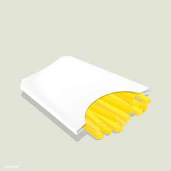 Vector icon of french fries | Free stock vector - 383184