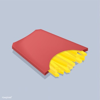 Vector icon of french fries | Free stock vector - 383307