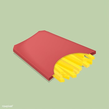 Vector icon of french fries | Free stock vector - 383356