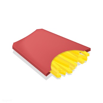 Vector icon of french fries | Free stock vector - 383401