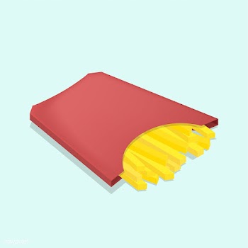 Vector icon of french fries | Free stock vector - 383438