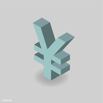 Vector icon of Japanese Yen currency symbol | Free stock vector - 383350