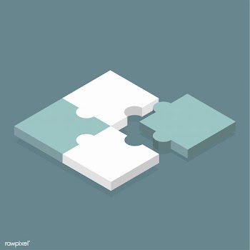 Vector icon of jigsaw | Free stock vector - 383188