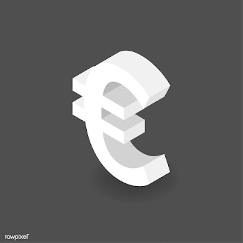 Vector icon of money Euro sign icon | Free stock vector - 382621