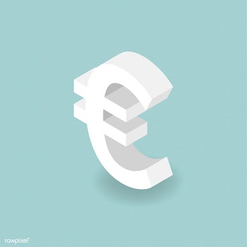 Vector icon of money Euro sign icon | Free stock vector - 382627