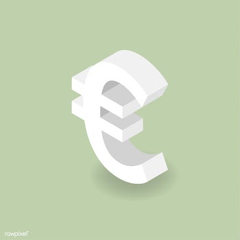 Vector icon of money Euro sign icon | Free stock vector - 382641