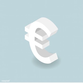 Vector icon of money Euro sign icon | Free stock vector - 382646