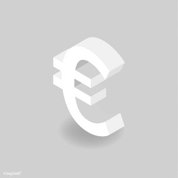 Vector icon of money Euro sign icon | Free stock vector - 382647