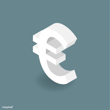 Vector icon of money Euro sign icon | Free stock vector - 382663